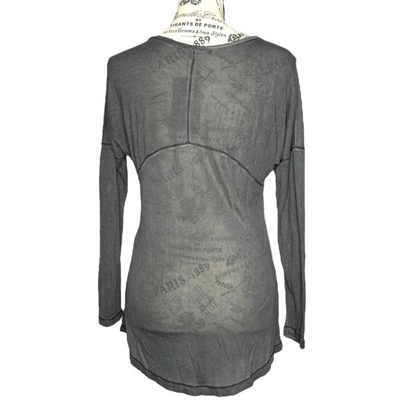 Threads 4 Thought T4T X-SMALL Long Sleeve High Low Hem Front Seam Top Tee - Picture 4 of 7